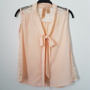 Whispers Top with lace details - Size S